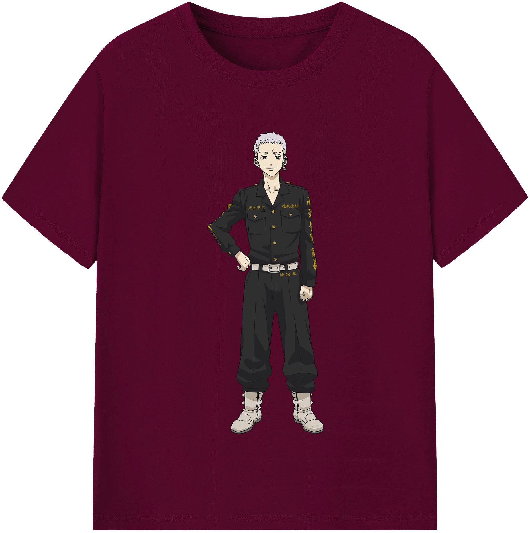 （画像用） 東京リベンジャーズ Tokyo Revengers レディースカジュアルプリントTシャツ（綿100％）